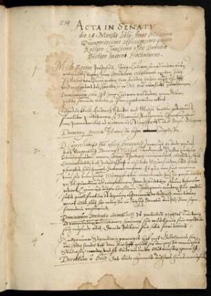 Acta Senatus 1574-1581