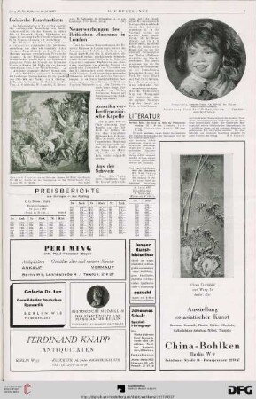 Nr. 28/29 (18. Juli 1937), S. 7: Preisberichte