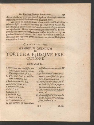 Membrum Quintum. - Sextum.