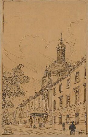 Fischer, Theodor; München; Krankenhaus l. d. Isar, Umbau - Perspektive