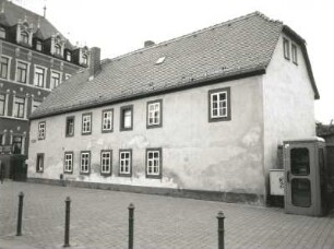 Dresden-Pieschen, Bürgerstraße 65. Wohnhaus (2. H. 18. Jh./1. H. 19. Jh.). Straßenansicht