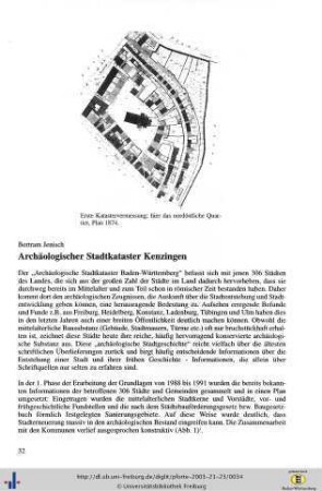 Archäologischer Stadtkataster Kenzingen
