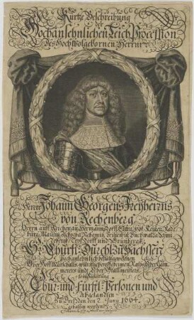 Bildnis des Johann Georg Freyherr von Rechenberg