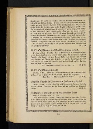 22500 Schiffstonnen versenkt.