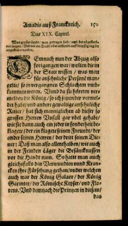 Das XIX. Capitel.