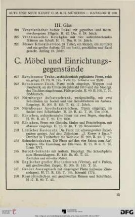 III. Glas (NR. 224-226)