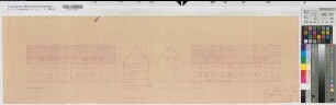 Volkswohnungen Ansichten, Schnitt 1950 1 : 100 29 x 100 Pause Westfälische Heimstätte Dortmund Wohnungsgesellschaft Münsterland