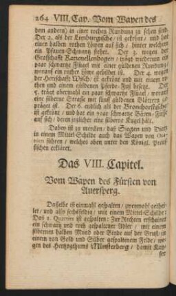 Das VIII. Capitel. Vom Wapen des Fürsten von Auersperg