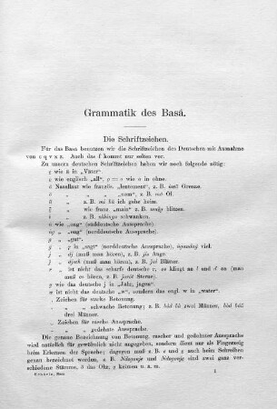 Grammatik des Basá.