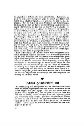 Schafft Heimatkarten an!