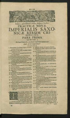 Pars Prima. Quaestio I. - X.