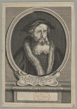 Bildnis des Henry Bullinger