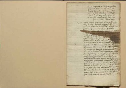 Von etlichen protestantischen Theologen am 10. März 1540 auf Verlangen in Schmalkalden gestelltes Bedenken, in welchen Stücken bei dem bevorstehenden Gespräch und Versuch einer Vereinigung in der Lehre der Augsburgischen Konfession nachzugeben sei. Unterschrieben haben dieses Bedenken von Sachsen Justus Jonas D., Johann Bugenhagen D., Caspar Kreuzinger D. und Philipp Melanchthon; von Hessen Antonius Corvinus, Johann Rimaus, Balthasar Caidus; von Herzog Heinrich von Sachsen Nikolaus Scheubel; von Magdeburg Nikolaus Amsdorf; von Nassau Erasmus Sartorius; von Straßburg Martin Bucerius; von Bremen Johann Amsterdamus. Württemberg, Anhalt, Hamburg, Braunschweig, Goslar, Ulm, Esslingen, Hall, Heilbronn und Memmingen haben ihre Bedenken schriftlich überschickt. Schreiben von den Nürnberger Theologen an Luther, Jonas, Bugenhagen und Melanchthon mit Versicherung der Übereinstimmung ihrer Lehren mit jener und ihrer Beharrung darauf nebst einem Schreiben von Luther u.a. mit Mitteilung ihrer Meinungen über das bevorstehende Gespräch.