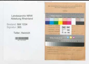 Entnazifizierung Heinrich Teller , geb. 29.12.1913 (Oberfeldwebel)