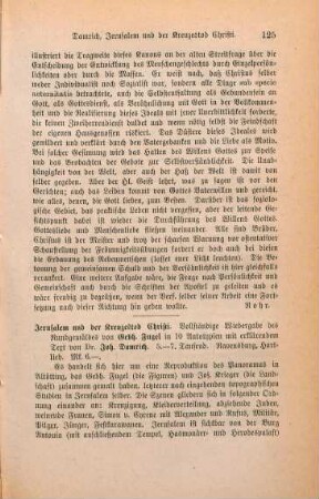 125-126 [Rezension] Jerusalem und der Kreuzestod Christi