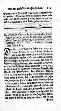 Liber doctrinalis Theologiae purioris.