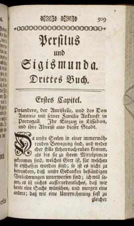 Erstes Capitel. - Viertes Capitel.