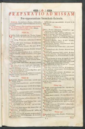 Praeparatio Ad Missam Pro opportunitate Sacerdotis facienda
