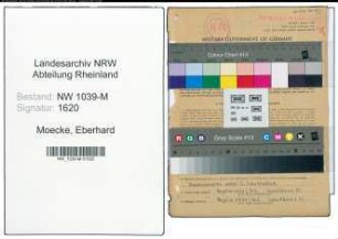 Entnazifizierung Eberhard Moecke , geb. 15.03.1922 (Kaufmann)