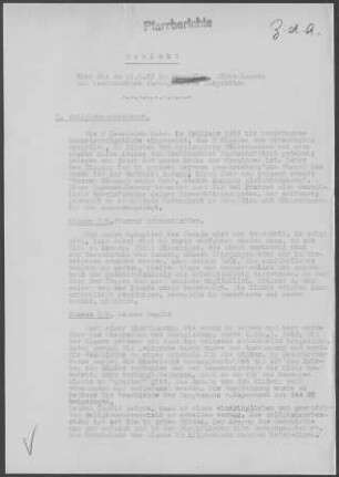 Berghülen: Inspektionsbericht 1953