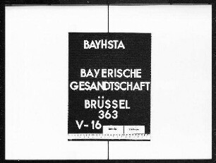 Gaisser, Max, aus Augsburg, Kunstmaler, Studienreise nach Belgien
