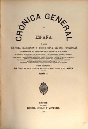 Cronica de la provincia de Almeria
