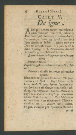 Caput V. De Igne.