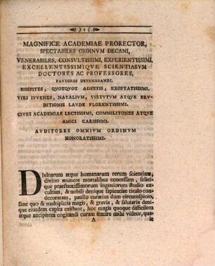 Joh. Nicolai Frobesii Philos. D. Ac P. De Prvdentia Physica Et Mathematica Dissertatio : Accessit Commentatio De Ingenio Physico Et Mathematico Vom Physicalischen und Mathematischen Naturell