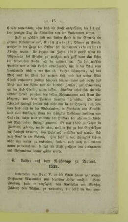 4. Luther auf dem Reichstage zu Worms 1521