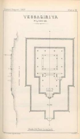 Plate III. Vessagiriya. Pilima-Ge. Plan