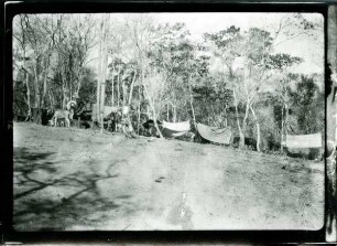 Lagerplatz der Leute im stehenden Camp Mara : südlich von Carrasquero (Rio Limon-Gebiet)