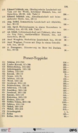 Perser-Teppiche (Nr. 151-174)