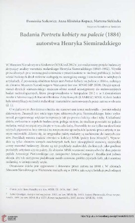 Seria nowa: Badania Portretu kobiety na palecie (1884) autorstwa Henryka Siemiradzkiego