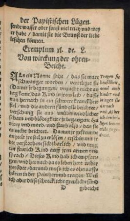 Von wirckung der ohren-Beicht.