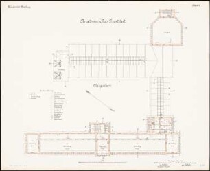 Anatomisches Institut der Philipps-Universität Marburg: Grundriss Obergeschoss 1:100