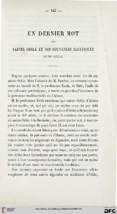 2: Un dernier mot sur Saint Odile et nos souvenirs alsatiques du VIIe siècle