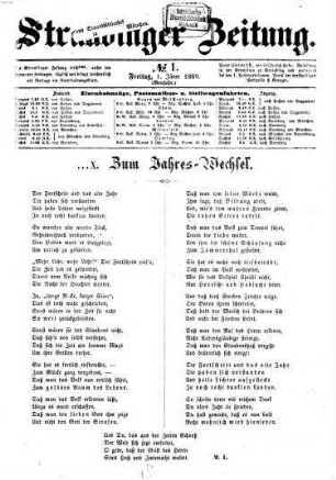 Straubinger Zeitung. 1869,1/6, 1869,1/6