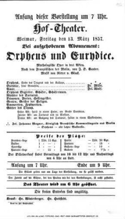 Orpheus und Eurydice