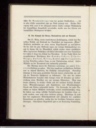B. Die Kämpfe bei Arras, Armentières und am Kemmel