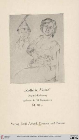 "Radierte Skizze"