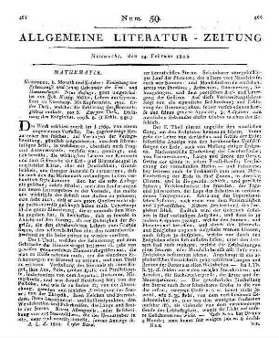 Müller, J. W.: Einleitung zur Erkenntniß und Gebrauch der Erd- und Himmels-Kugeln. 2. Aufl. T. 1-2. Nürnberg: Monath & Kußler 1801