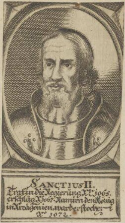 Bildnis von Sanctius II., König von Kastilien
