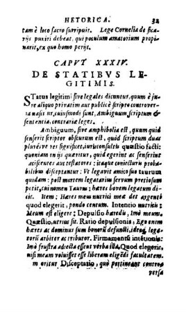 Capvt XXXIV. De Statibvs Legitimis