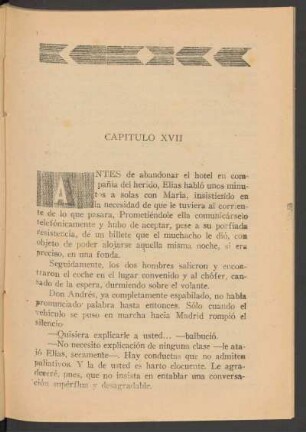 Capítulo [XX - Elías en acción]