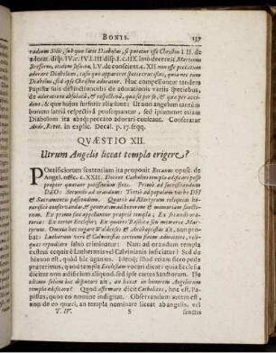 Quæstio XII. - Quæstio XIV.