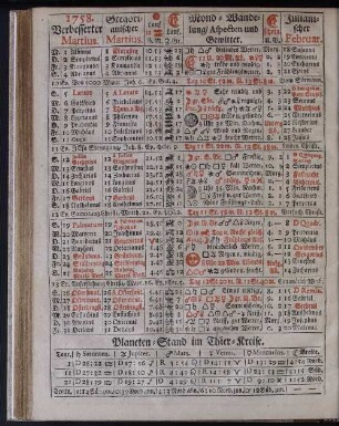 1758. Verbesserter Martius.