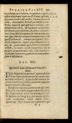 Cap. XIX. Quomodo Iudaei festum anni novi ferientur.
