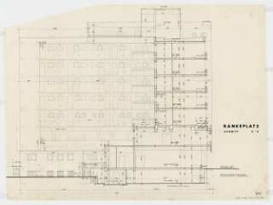 Bürohaus Rankeplatz, Berlin-Wilmersdorf: Schnitt