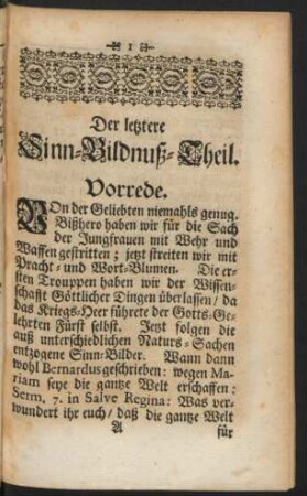 Der letztere Sinn-Bildnuß-Theil