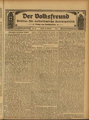 Ausgabe vom Sonntag, den 18. Oktober 1914.